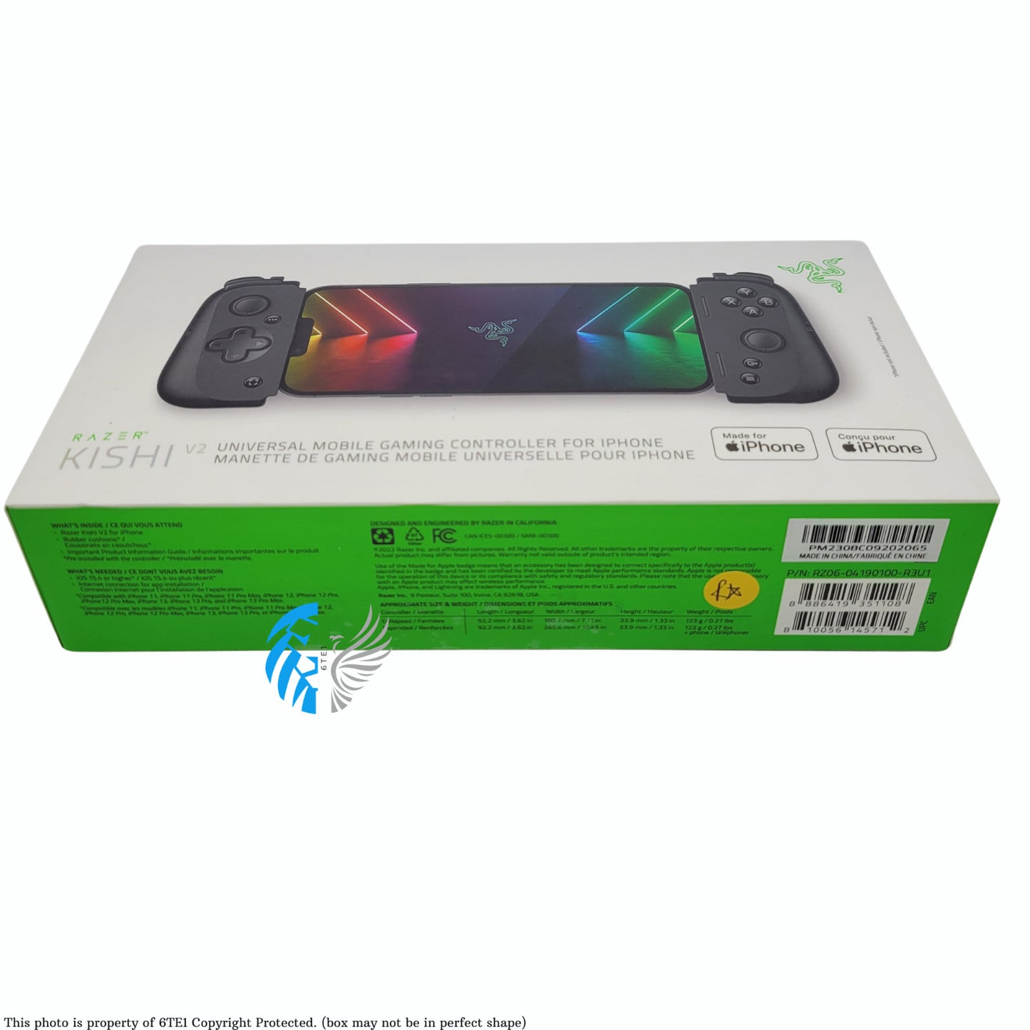 Razer Kishi V2 Universal Mobile Gaming Controller for iPhone (RZ06-04190100) LN™