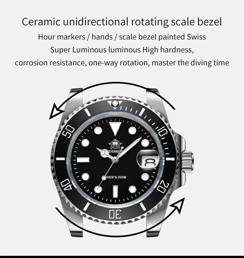 Men's European and American Business Leisure Quartz Watch Waterproof Outdoor New