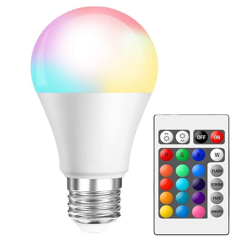 16 Color RGB Bulb LED - Multicolor Bulb - E27 Base - 220V Household Lighting