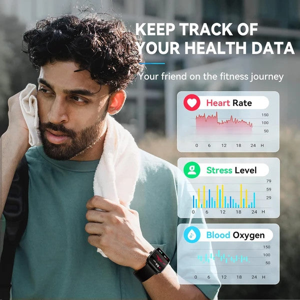 Smart Watch For Men,Alexa Built-in,Fitness Tracker With Heart Rate Sleep SpO2 Mo