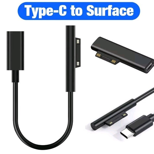 Type C To PD Plug Converter USB C Power Adapter For Microsoft Surface Pro/Go