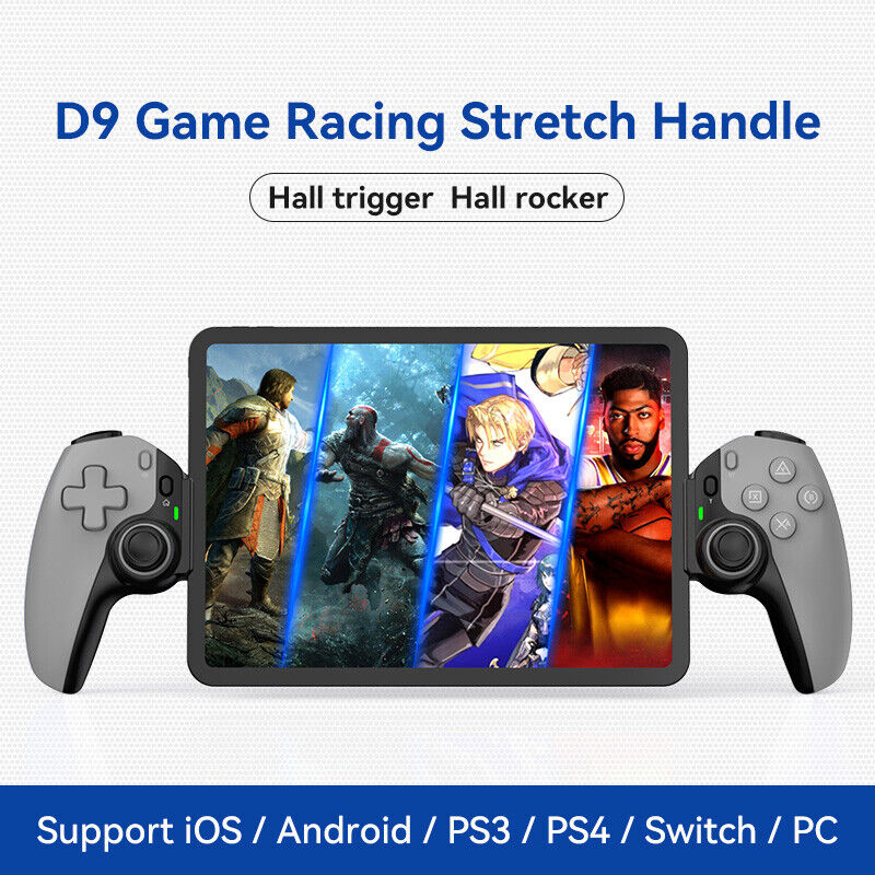 D9 Phone Stretching Game Controller PC For Switch/PS3/PS4 Dual Hall Controller