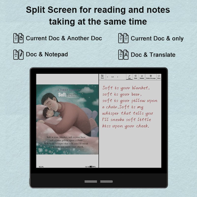 Bigme B751C Ebook Reader 7''E-Ink Color Paper Tablet for Notes,E-Book ereader