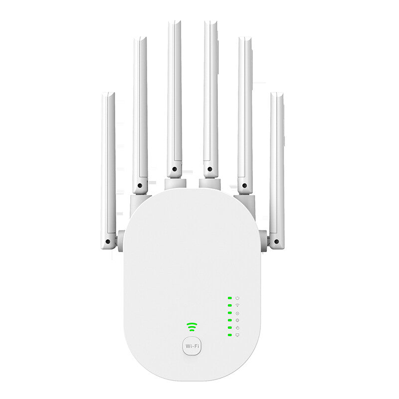 300M 2.4G WiFi Repeater 802.11n Standard 6 Antenna Home Network Signal Amplifier