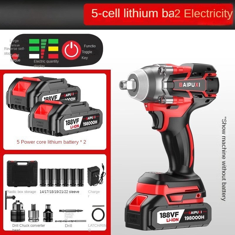 Electric Wrench Brushless Torque Electric Wrench Wind Gun Lithium Electric Tool