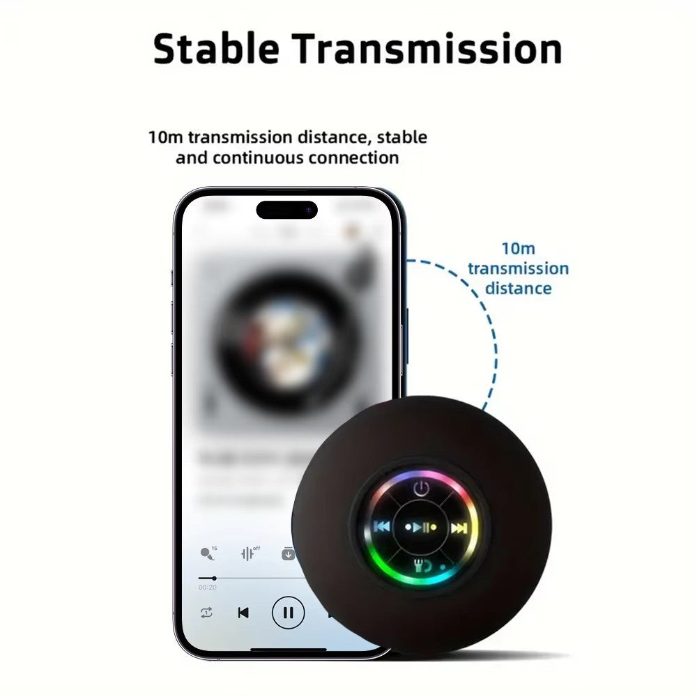 Portable Wireless Bluetooth Speaker LED IPX4 Waterproof Loudspeaker Outdoor Bath