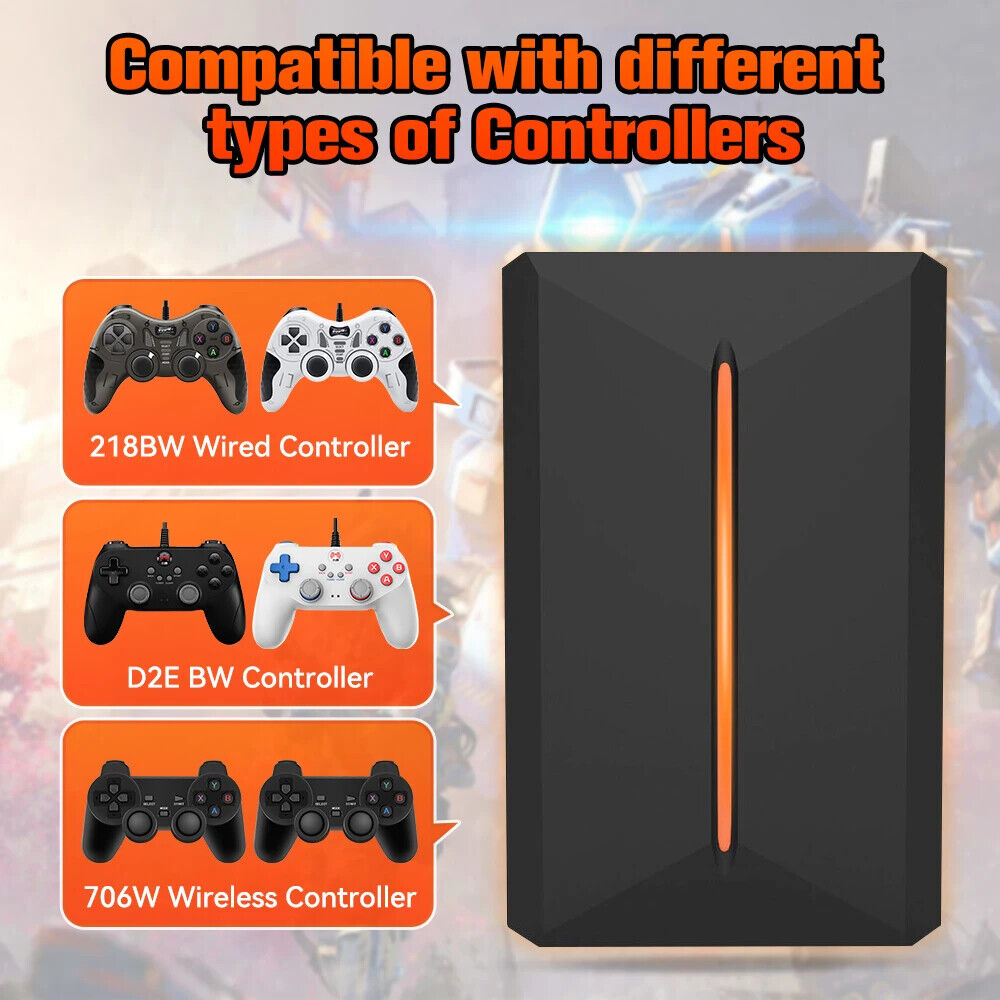 Gaming Hard Drive Disk Retro Game Console for PS4/PS3/PS2/WiiU/Wii/N64/ DC / PS1