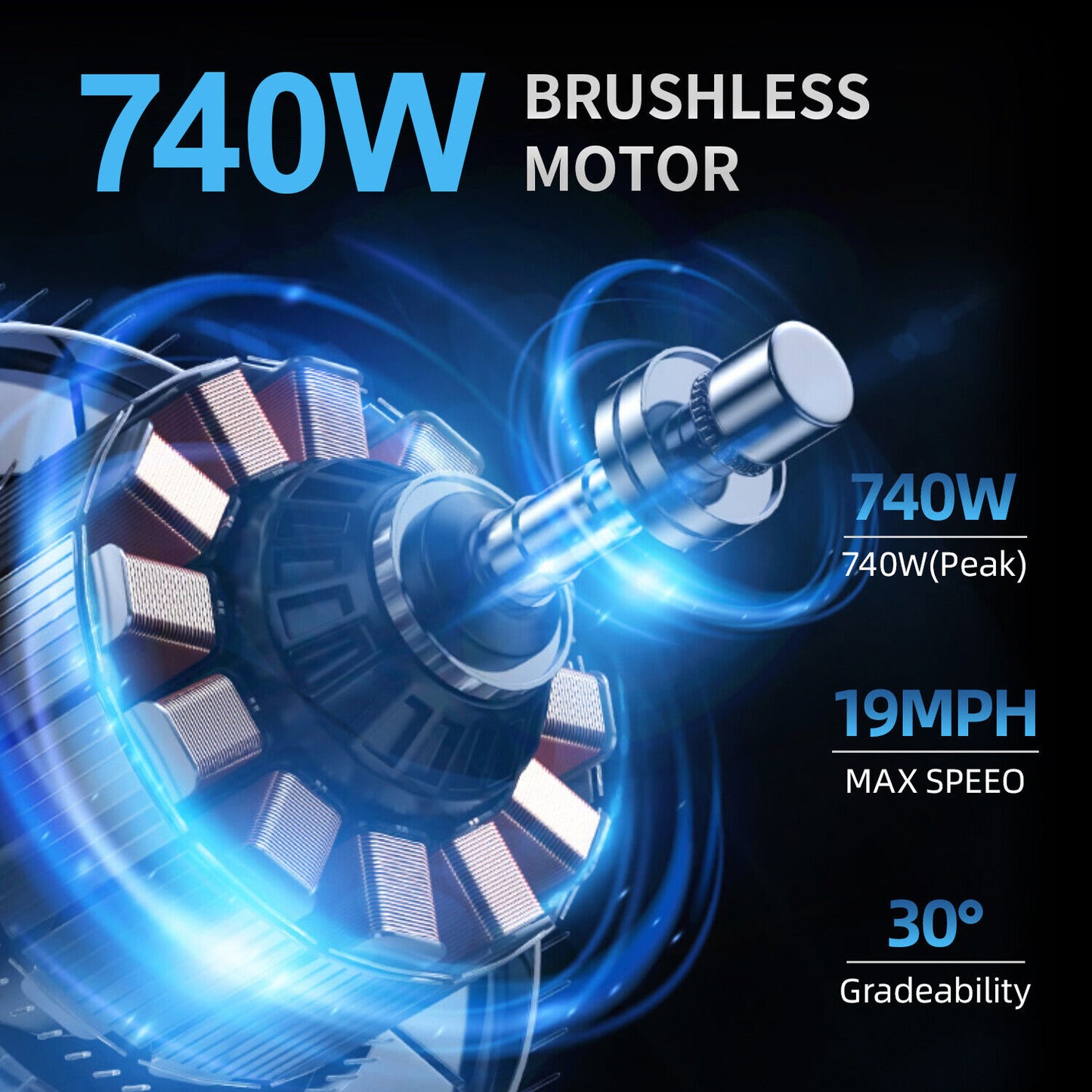 GS5 Folding Electric Bike for Adults 740W 19MPH Electric Bicycle Commuter Ebike
