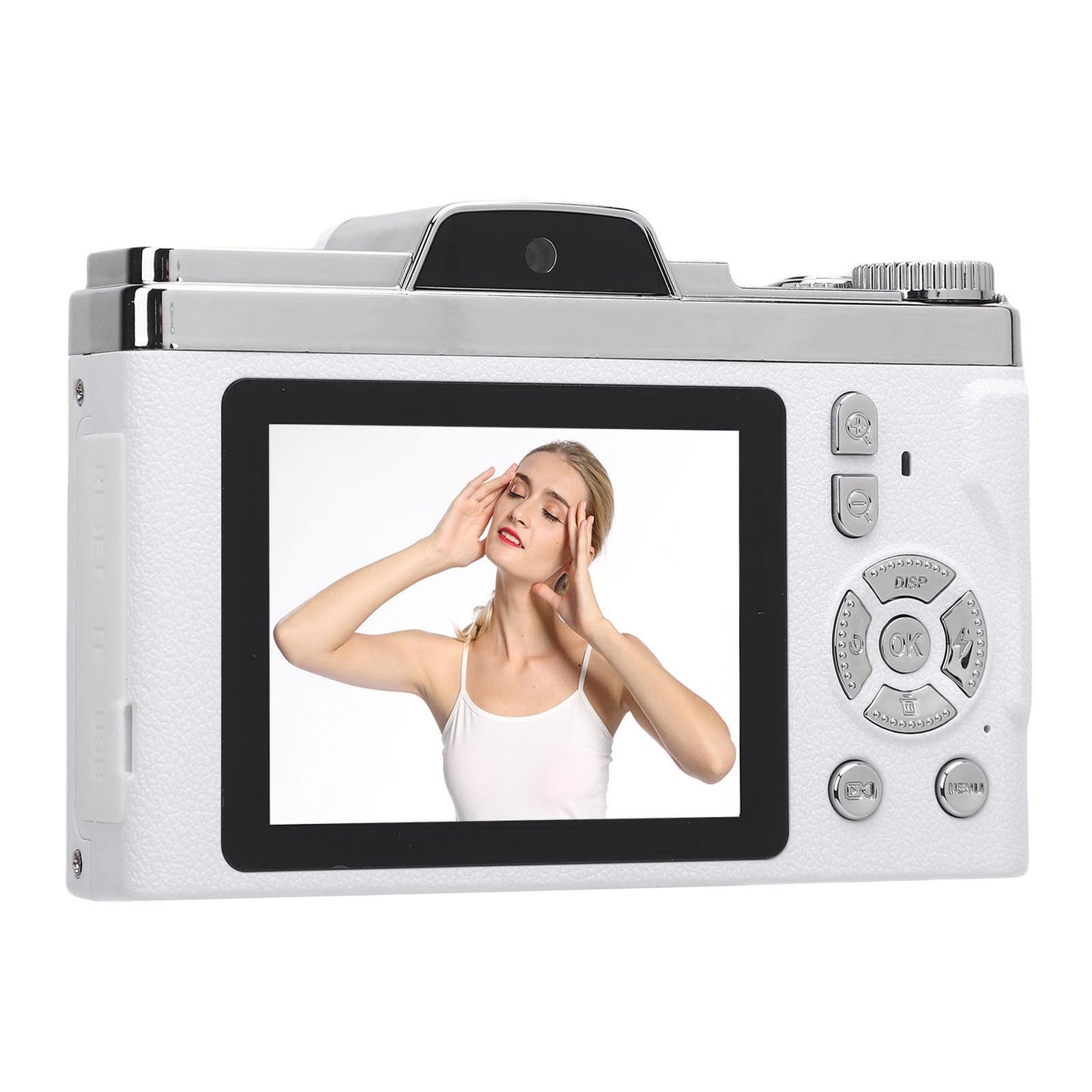 Digital Camera 64MP Pixels 5K HD 16x Zoom AF Autofocus Retro Compact Vlog Kit