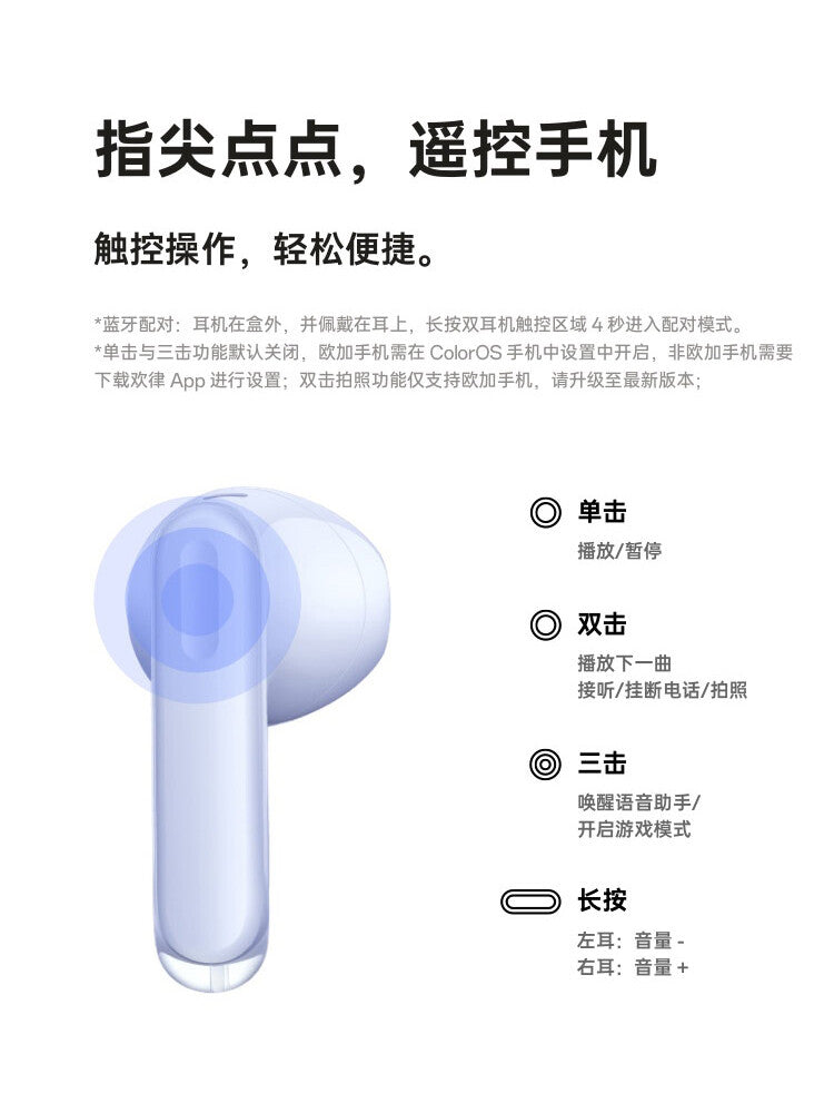 OPPO Enco Air 3 Half-in-ear earbuds headphones Customised pop-ups IP54 BT5.3