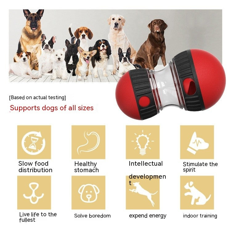Food Dispensing Dog Toy Tumbler Leaky Food Ball Puzzle Toys Interactive Slowly F