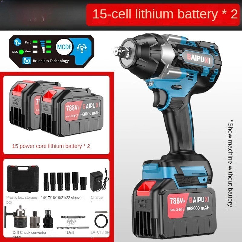 Electric Wrench Brushless Torque Electric Wrench Wind Gun Lithium Electric Tool