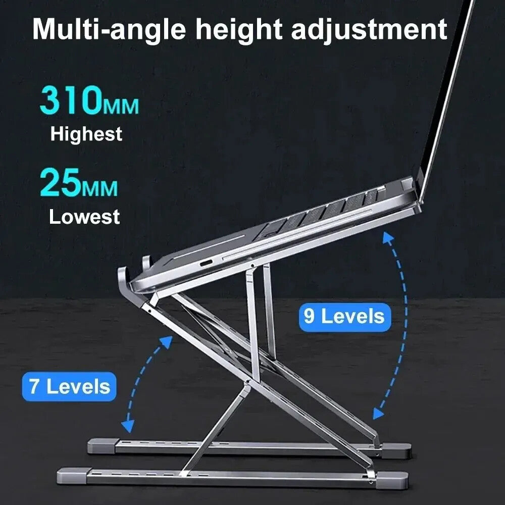 Adjustable Laptop Stand Aluminum For Tablet Notebook Table Cooling Pad Foldable