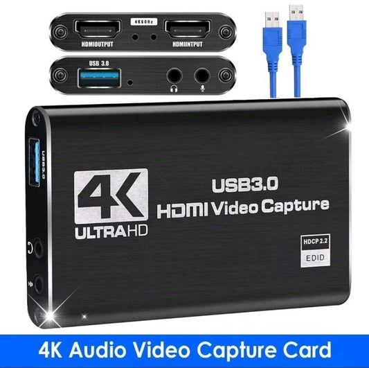 4K Audio Video Capture Card USB 3.0 HDMI Video Capture Device Full HD Recording