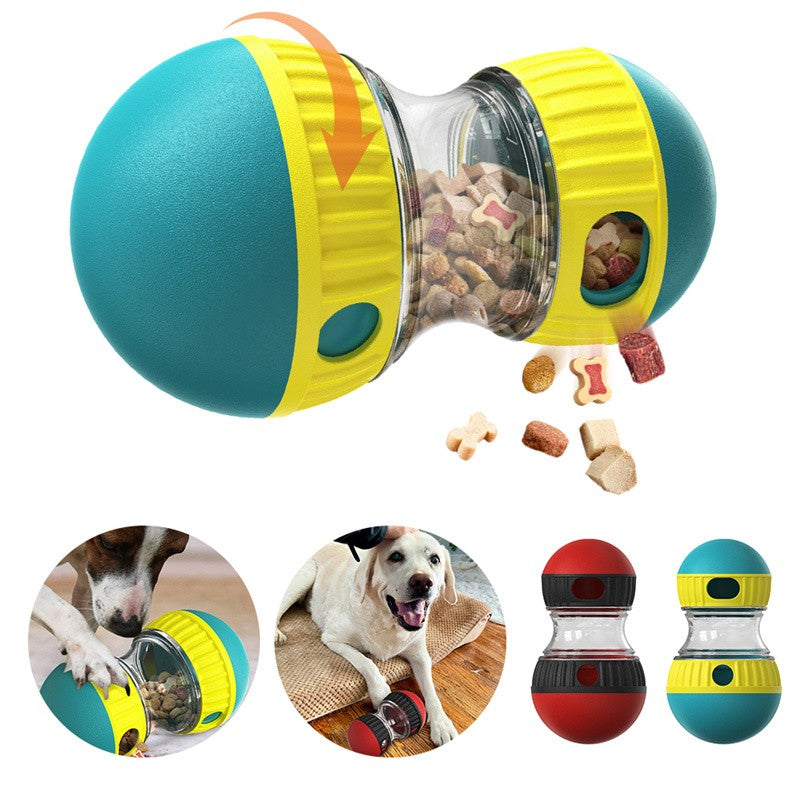 Food Dispensing Dog Toy Tumbler Leaky Food Ball Puzzle Toys Interactive Slowly F