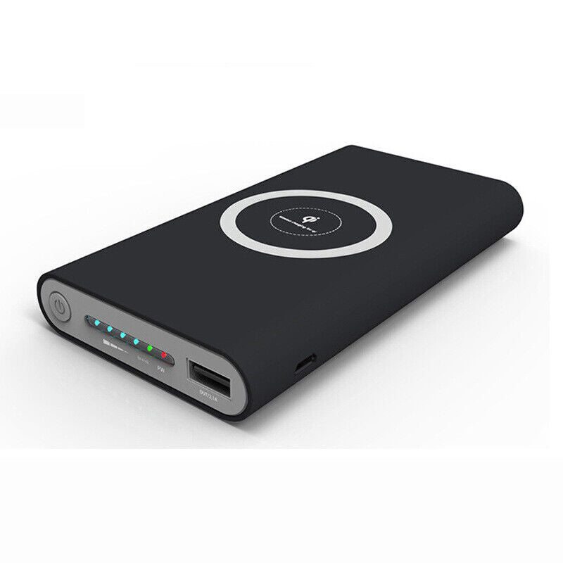 Power Bank 10000MAH Wireless Fast Charging USB Charger High Capacity External