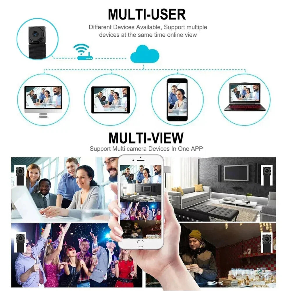 DIY HD 1080P Wifi Camera Portable Small Cam Micro Camcorder P2P Wireless Webcam