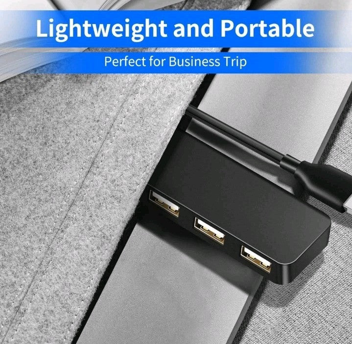 USB 3.0 Hub 4-Port USB Hub USB Splitter USB Expander for Laptops Flash Drive HDD