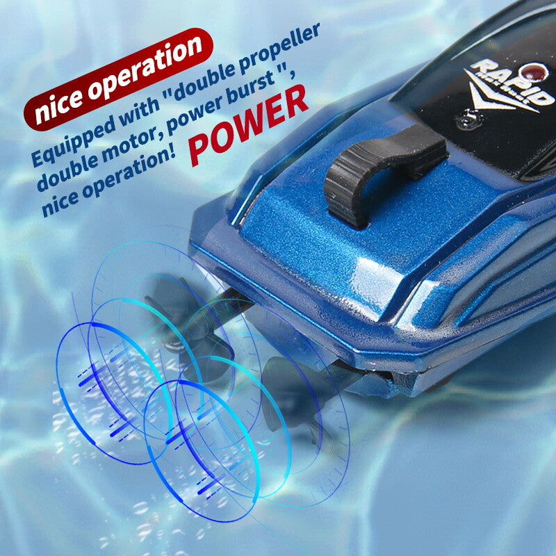 H106 RC Boat for Adult&Kid, 2.4GHz Remote Control Boat with Rechargeable Battery