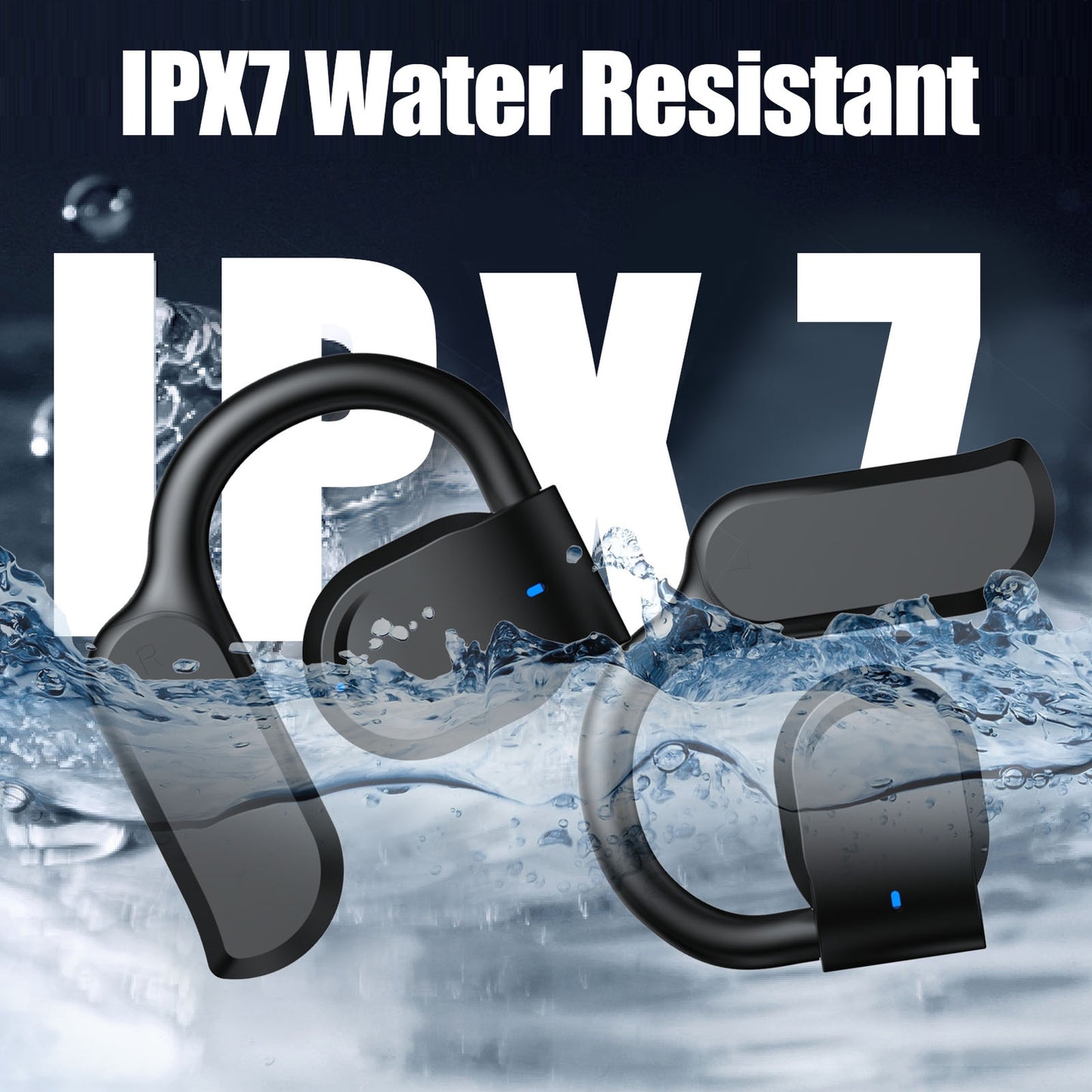 Wireless Earbuds True Wireless Stereo BT 5.4 Headphones Bass Bone Conductio Kit
