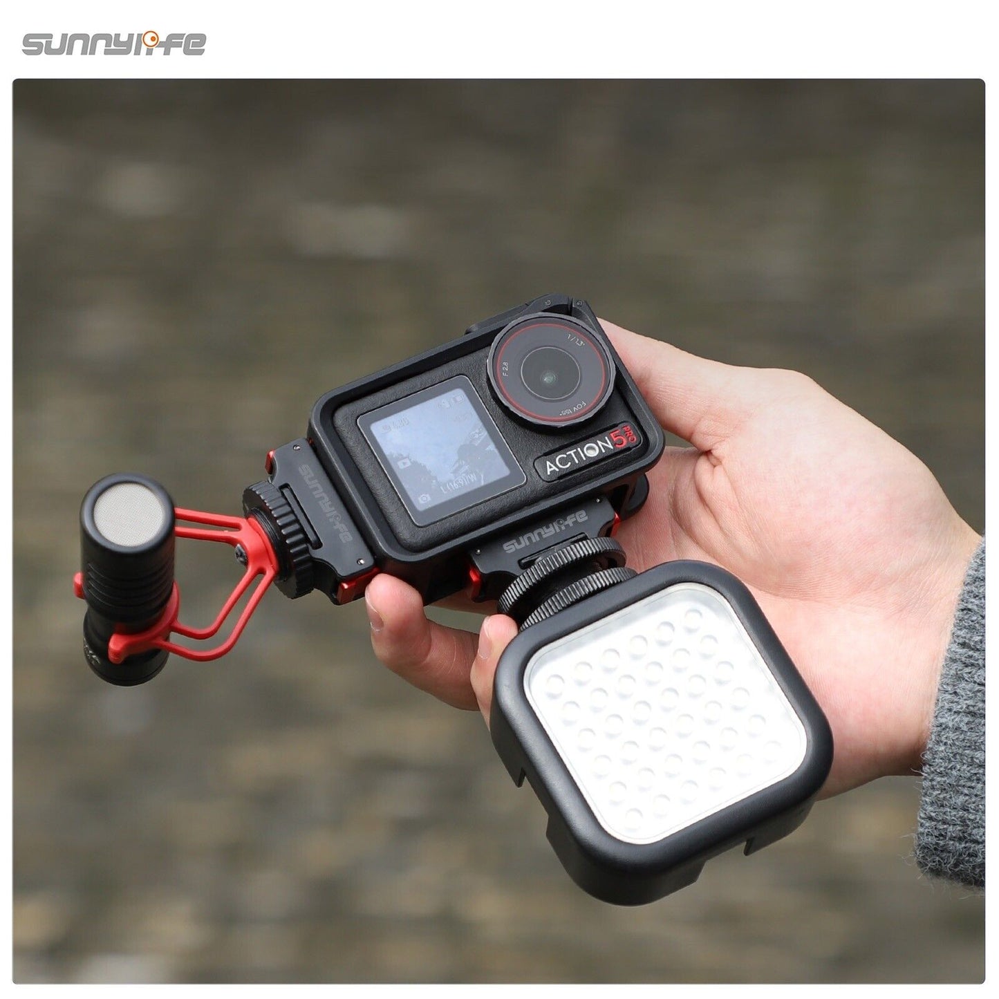 Magnetic Quick-Release Cold Shoe Adapter for DJI OSMO ACTION 5 PRO/4/3 Portable