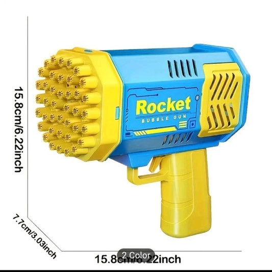 Bubble Machine Gun with Colorful Lights Automatic Bubble Maker Gun