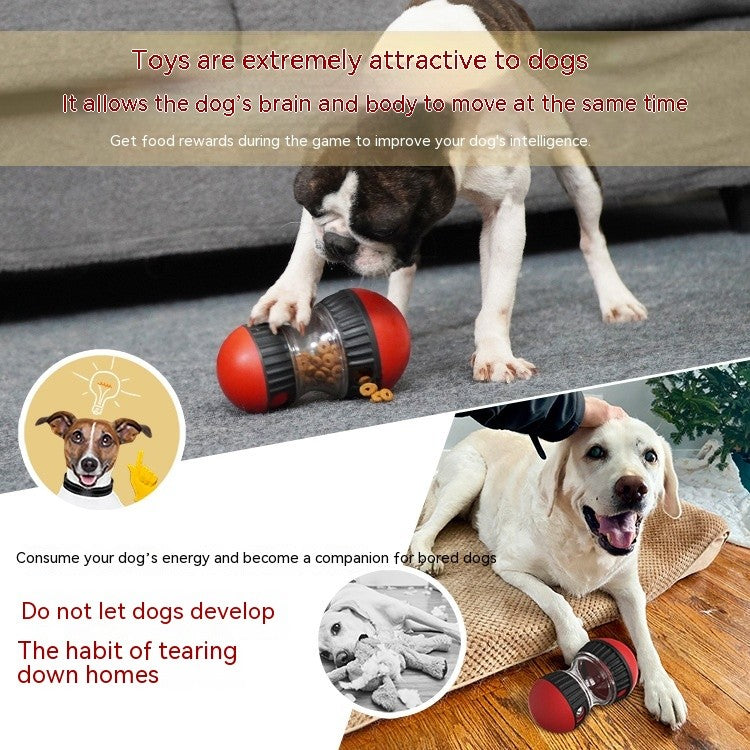 Food Dispensing Dog Toy Tumbler Leaky Food Ball Puzzle Toys Interactive Slowly F