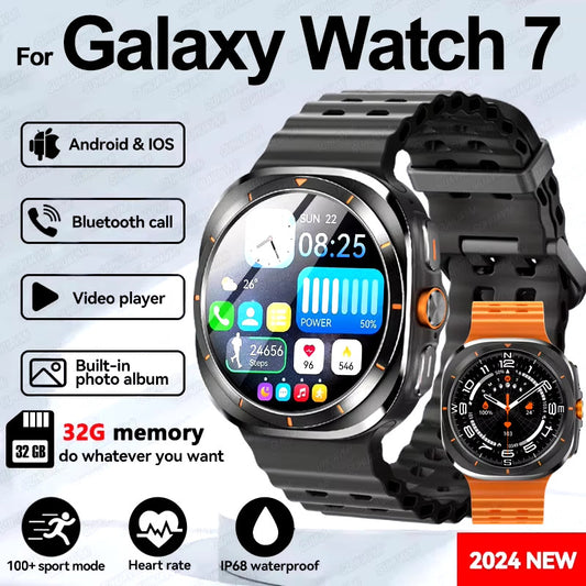 NEW Ultra Men 32GB GPS Smart Watch AMOLED Screen 1.5" Fitness & Health Tracking