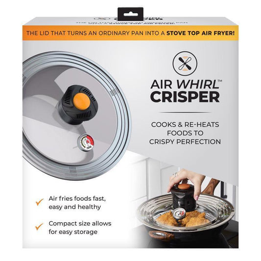 Air Whirl Crisper Air Fryer Lid for Pots & Pan - Fits 10 to 12 inch Pots NEW