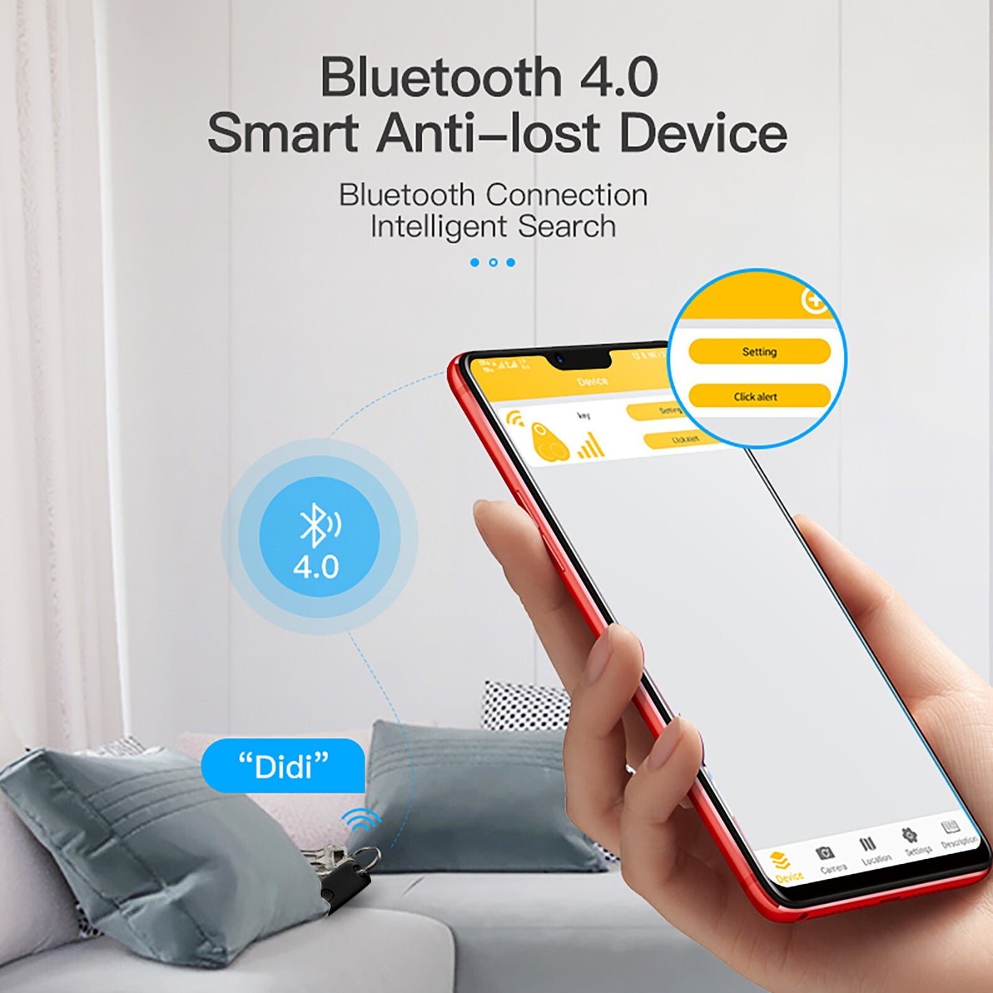 Mini Bluetooth Anti-lost GPS Tracking Device Remote Contorl Motorcycle-Tracker