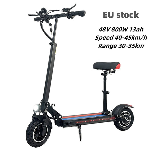 EU UK stock 48V 800W 10"tire electric scooter 45km range e scooter with seat