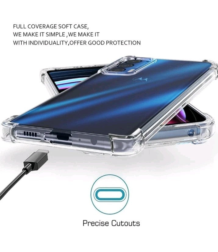 For Motorola Edge 2021 Case Phone Cover + Glass