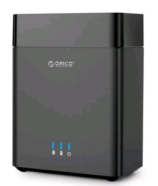 ORICO 2 Bay Hard Drive Enclosure USB Type-C to SATA for 3.5'' HDD SSD w/ Fan