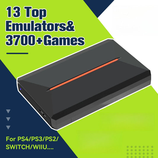 Gaming Hard Drive Disk Retro Game Console for PS4/PS3/PS2/WiiU/Wii/N64/ DC / PS1