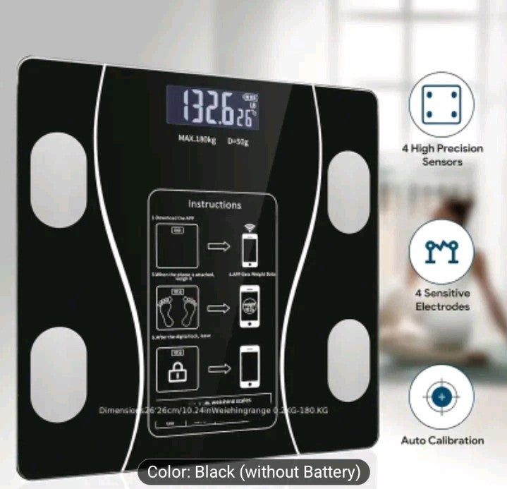 Smart Scale Body Weight Loss Accurate Height Digital Electronic Bluetooth Solid