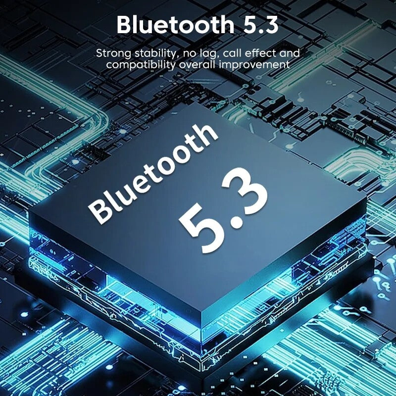 Bluetooth 5.3 Wireless Earbuds Ear Clip Bone Conduction Headphones Headset 2 Pcs
