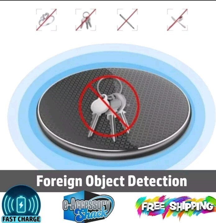 Wireless Fast Charger Charging Pad Dock for Samsung iPhone Android Cell Phone