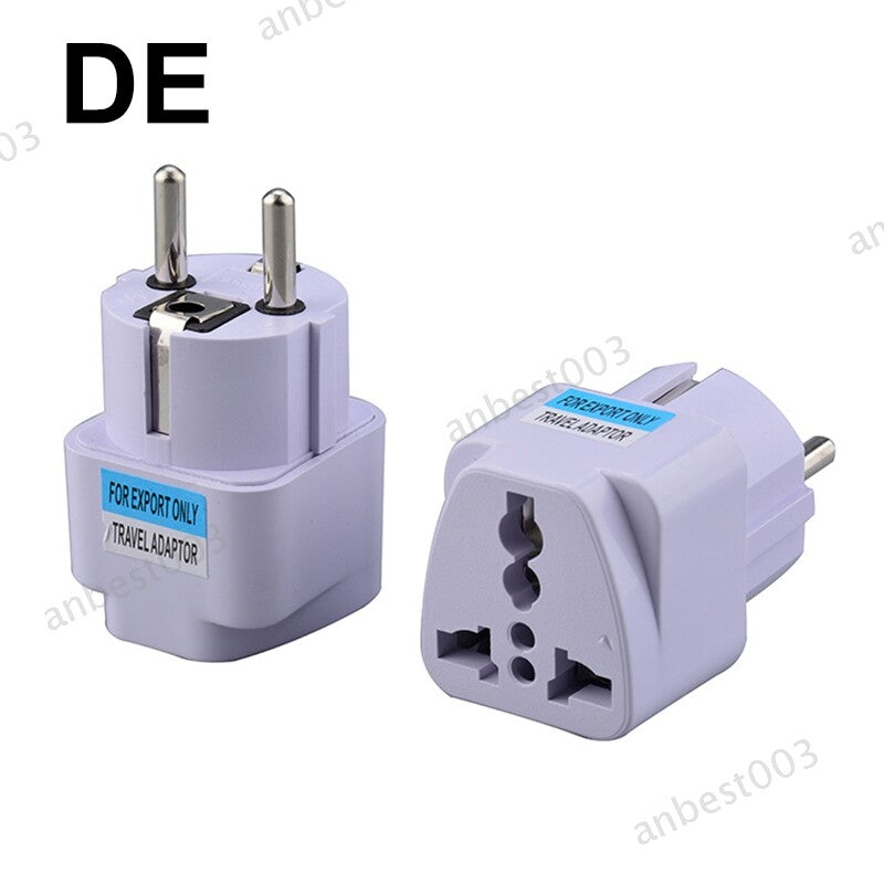 US/UK/AU/DE Plug Adapter USA To Europe Travel Wall AC Power Charger Converter