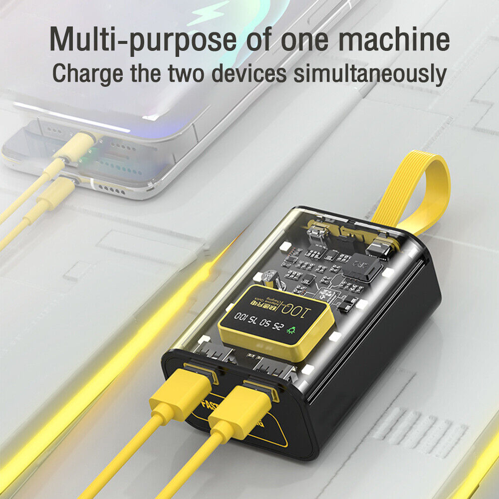 Dual USB Micro Type-C LED 10W Battery Charger DIY Power Bank Box Fast Charging