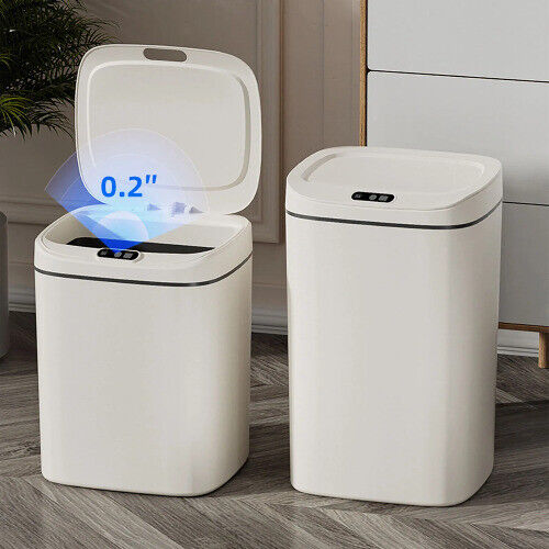 Bathroom Automatic Trash Can Prevent Smell Easy To Clean Automatic Motion Senso