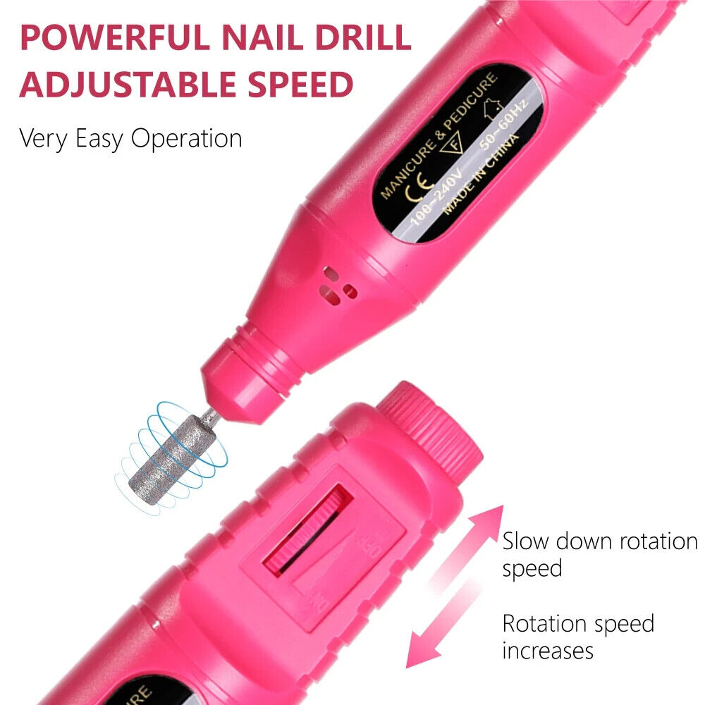 Nail Sander Manicure Pedicure Electric Portable Drill USB Kit