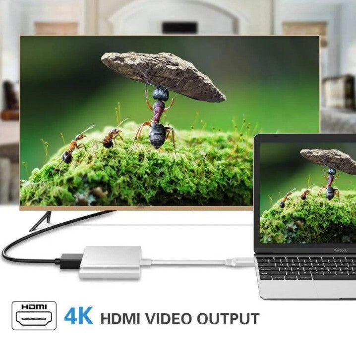 USB-C Type C HDMI Adapter Cable Converter Hub for Macbook Android Phone HDTV TV