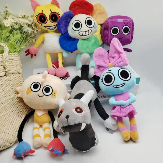 【Dandy's World Game】 Plush Doll Twisted Box Scraps Pebble Figure Toy Collection