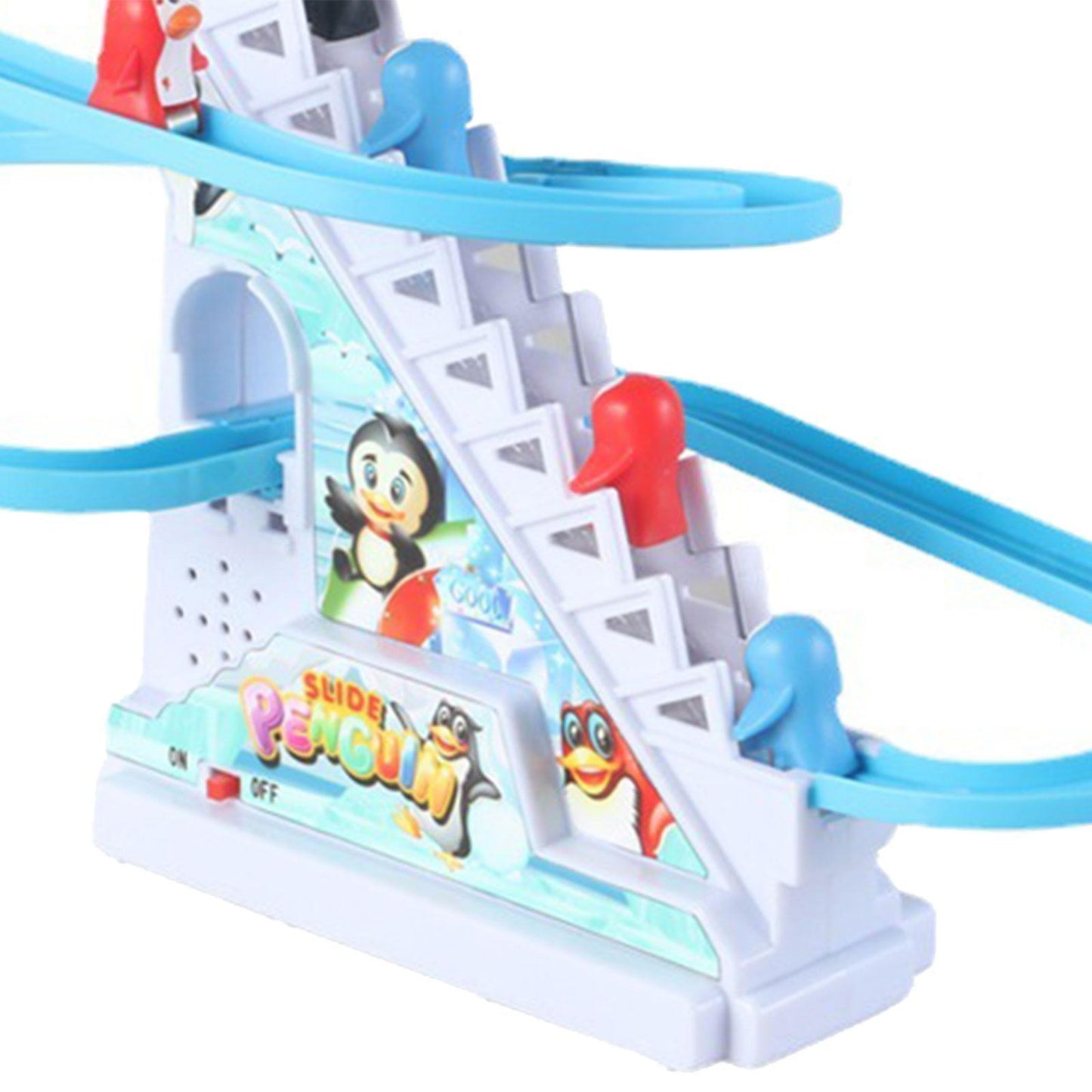 Penguin Climbing Toys Music Electric Race Track Game for Boys Toddlers Kids