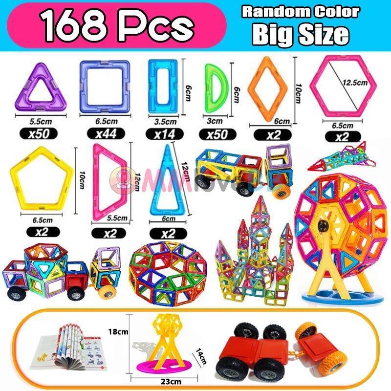 Magnets Toys for Kids Big Size Plus Magnetic Blocks for Children Designer