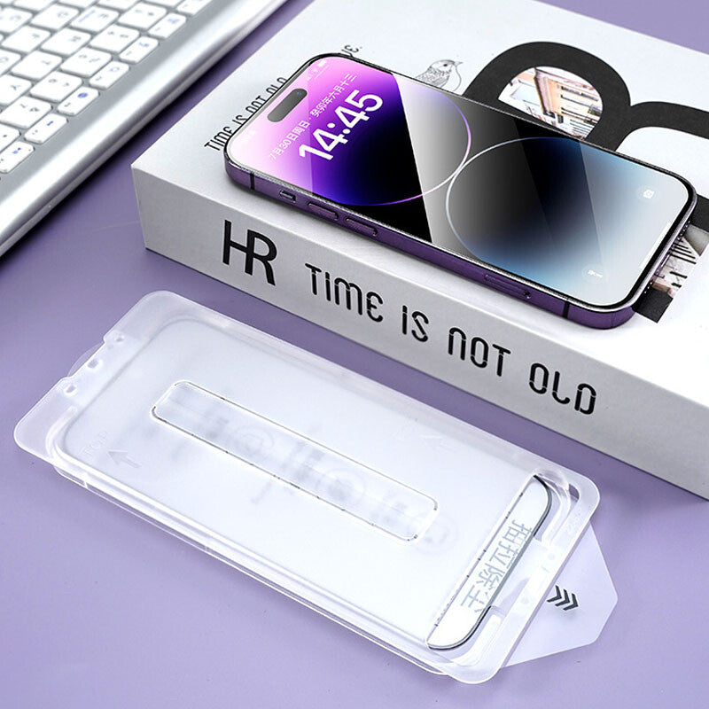 Glass Screen Protector for iPhone 16 15 14 Pro Max ,One-Click Installation-2024