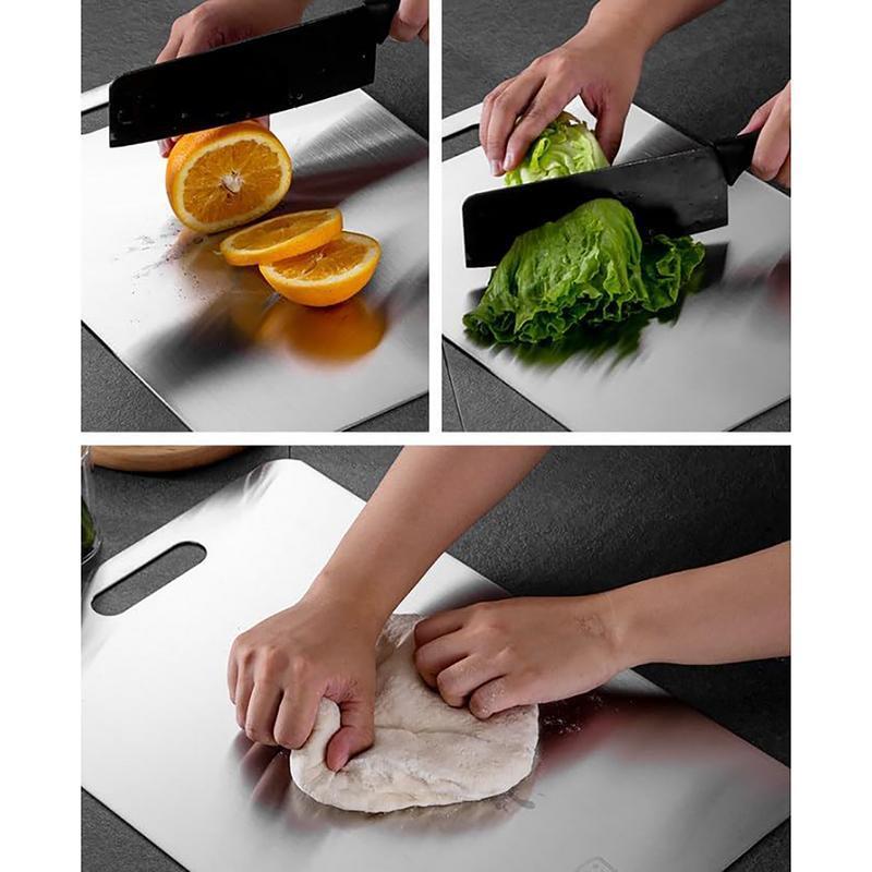 Titanium Cutting Board Double-Sided Titanium Cutting Boards for Kitchen Camping