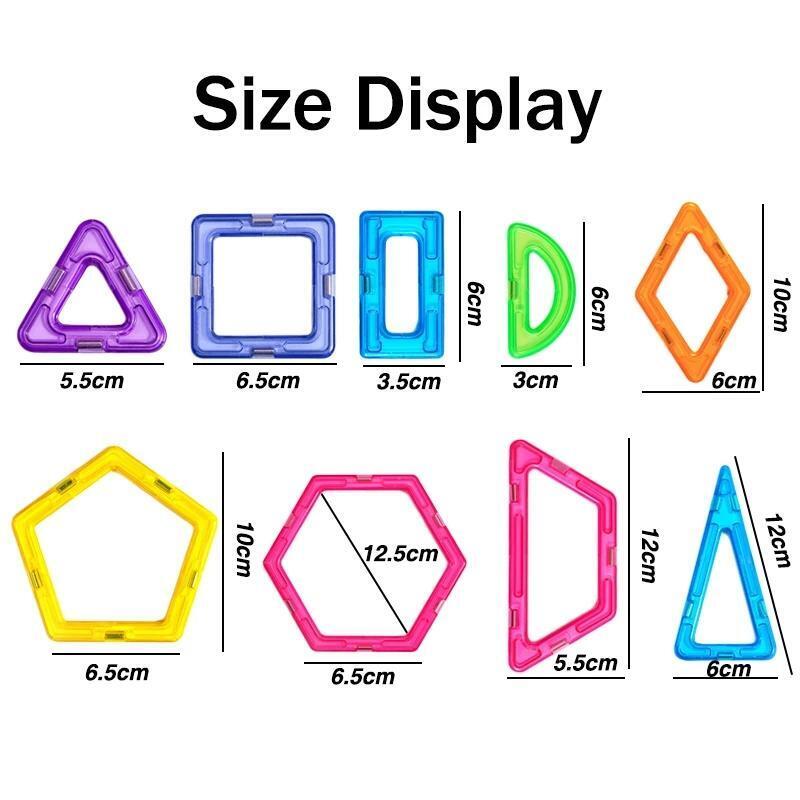 Magnets Toys for Kids Big Size Plus Magnetic Blocks for Children Designer
