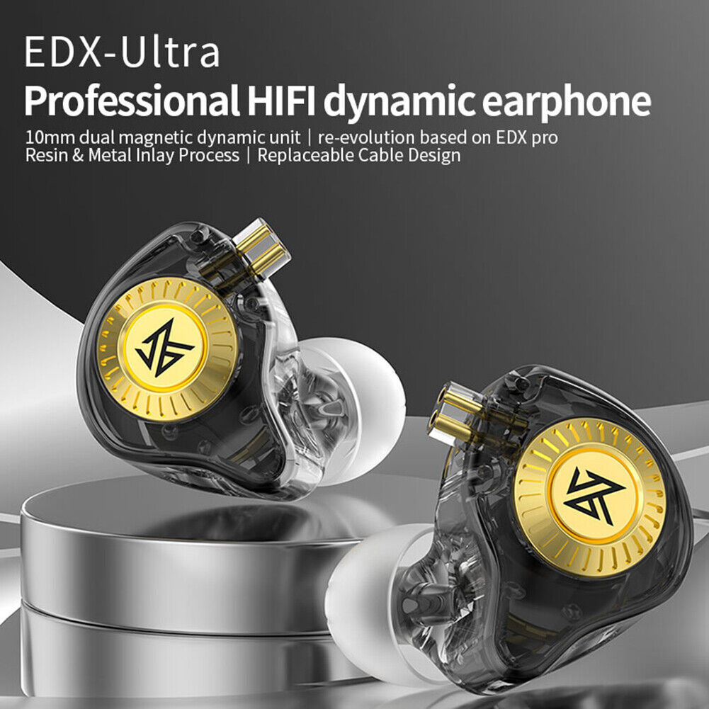 EDX Ultra HiFi Earbuds Ergonomic Wired Headphone 3.5mm Plug for Music Sport Game