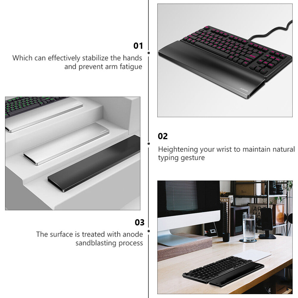 Aluminum Mechanical Keyboard Wrist Hand Rest Alloy 87 Keys Keyboard Hand Support